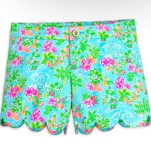 NWT LILLY PULITZER MICKEY & MINNIE BUTTERCUP SHORTS